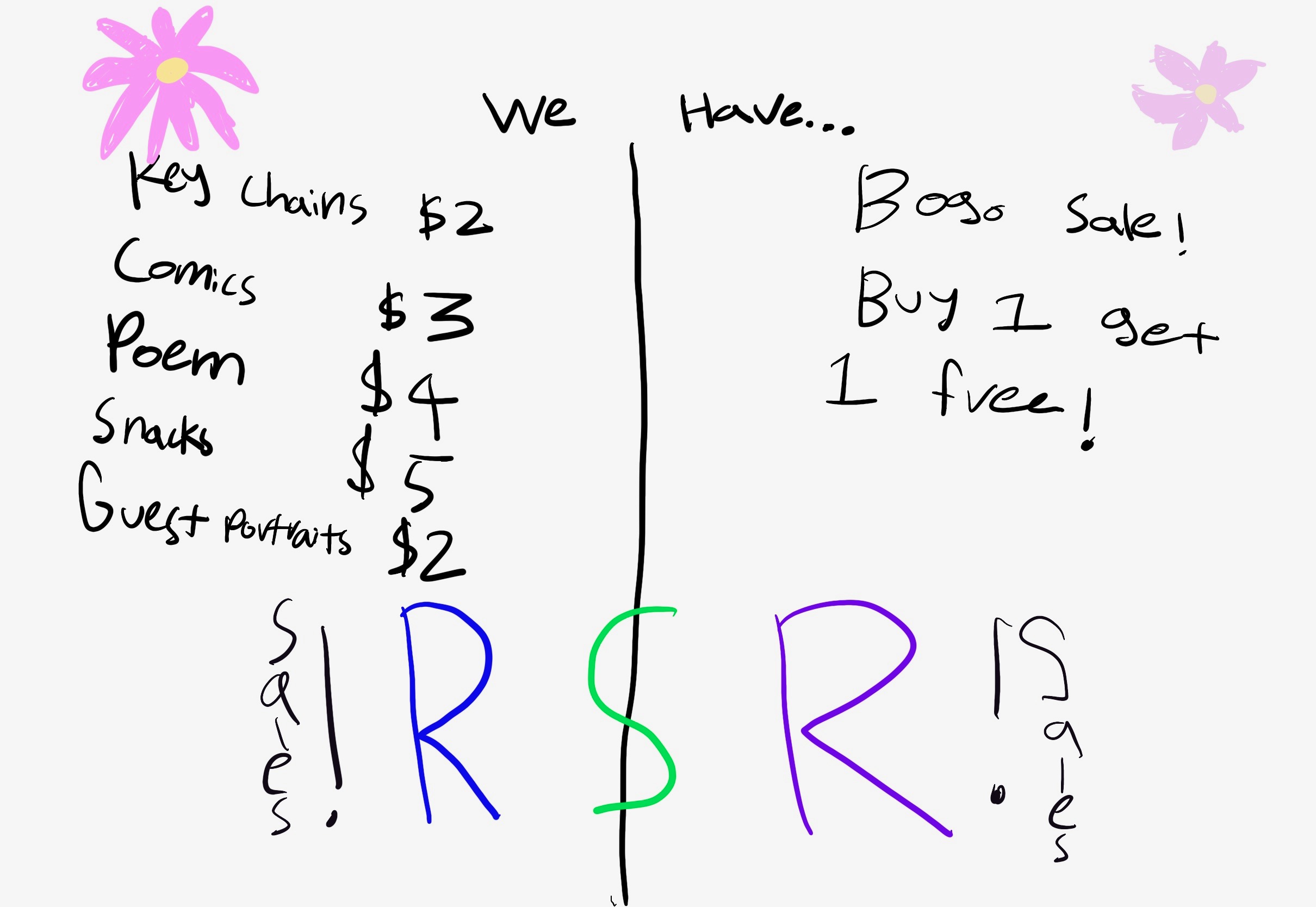 RR Popup price list