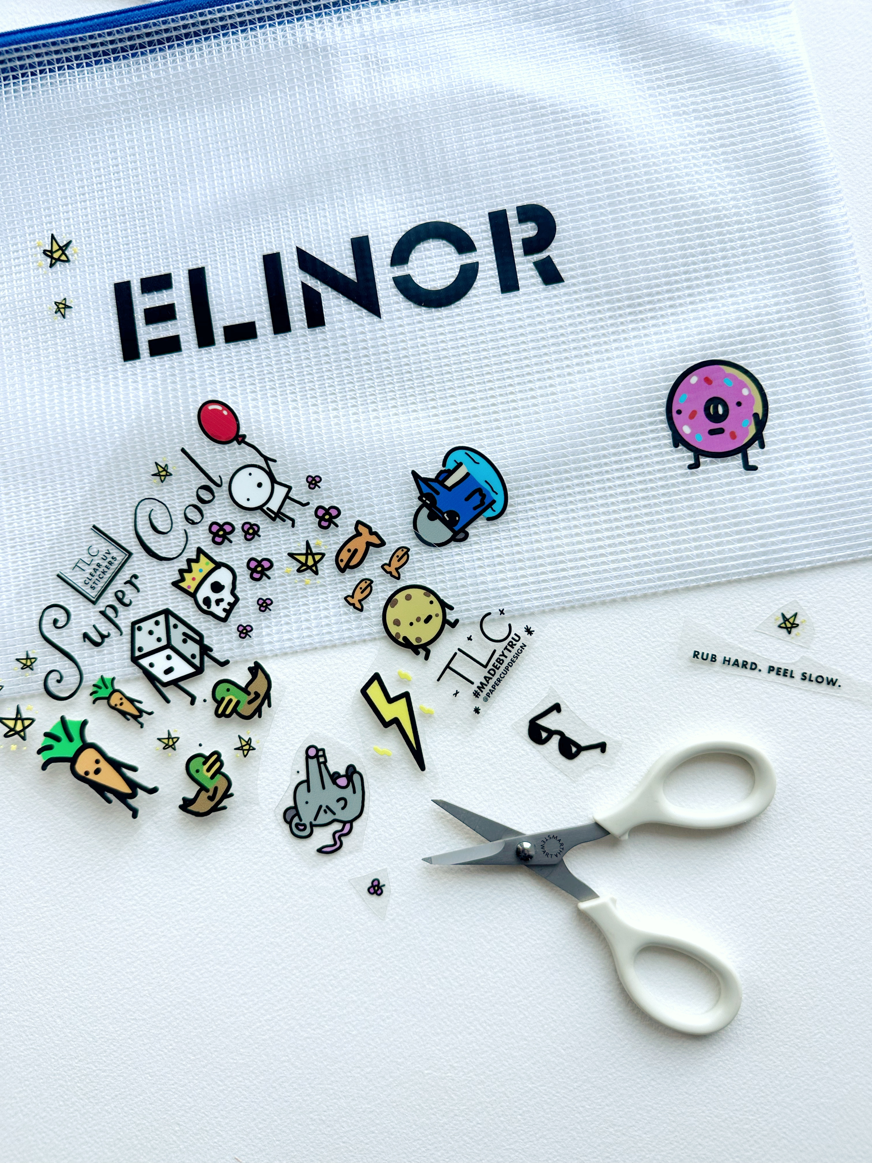 Elinor custom pouch